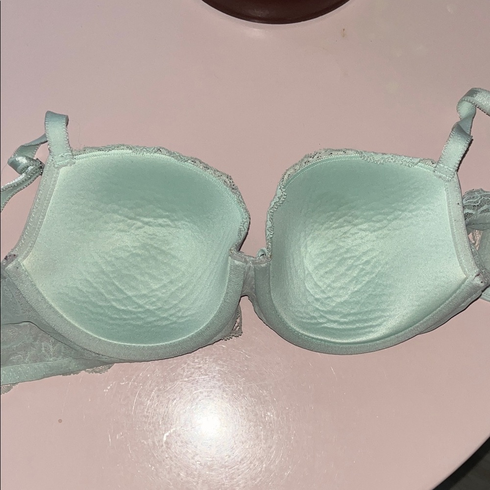 5 for $25! Victorias Secret Elegant Mint Green Lace Bra 36C - Picture 5 of 6